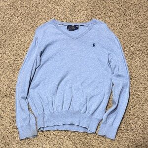 Polo Ralph Lauren Men's Light Gray V-Neck Sweater